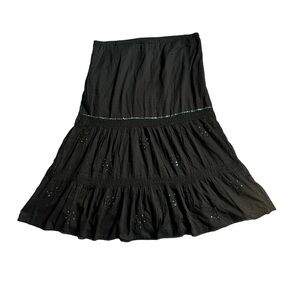 2000s gorgeous black maxi skirt